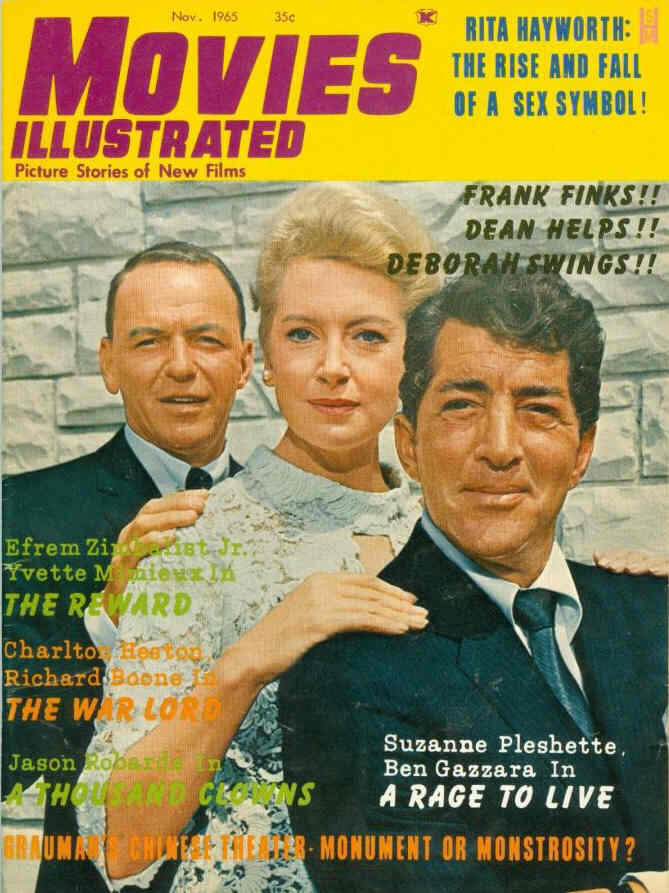 MOVIES ILLUSTRATED magazine side cover November 1965
